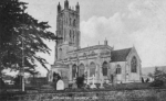 All Saints' church - note flagpole on left - and no war memorial
