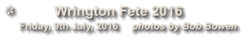Wrington Fete 2016               Friday, 9th July, 2016     photos by Bob Bowen